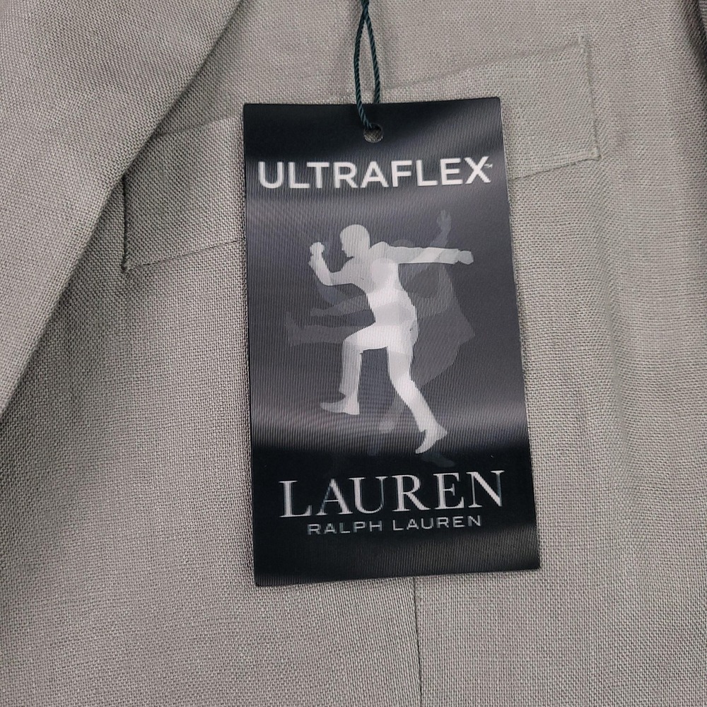 Lauren Ralph Lauren Blazer Mens 40L Ultraflex Linen Lassiter New Jacket - Picture 11 of 16